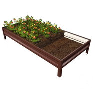 KT Vyvýšený záhon Primaterra AGRO CHOCO 65x700x20 cm pozinkovaný - Vyvýšený záhon