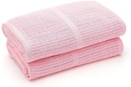 Baby crochet cotton blanket Lorelli 75x100 CM PINK - Blanket