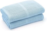 Baby crochet cotton blanket Lorelli 75x100 CM BLUE - Blanket