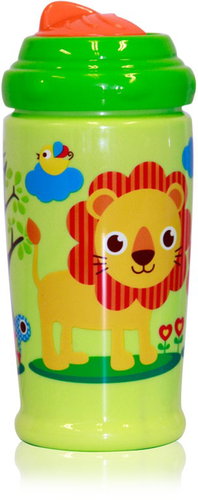 Lorelli sports bottle 300 ML ZOO BLUE - Children's Water Bottle - Main image