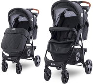Stroller Lorelli DAISY + Ottoman BLACK - Baby Buggy