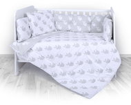 Bed linen LILI 60/120 RANFORCE RABBITS GRAY - Children's Bedding