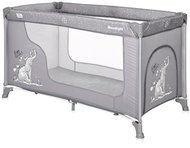 Travel cot Lorelli MOONLIGHT 1 layer GREY FUN - Travel Bed
