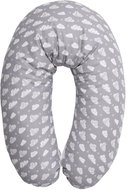 Nursing pillow 190x50 CM Lorelli RANFORCE CLOUDS GRAY - Nursing Pillow