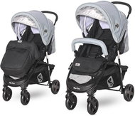 Stroller Lorelli MARTINA + Carrycot BLACK&SILVER BLUE - Baby Buggy