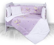 5-Piece Crib Set - 4 Mantinel Lorelli RANFORCE BUNNIES VIOLET - Crib Bumper