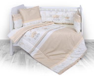 5-Piece Crib Set - 4 Mantinel Lorelli RANFORCE ADVENTURE BEIGE - Crib Bumper