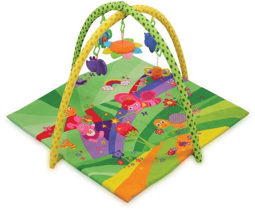 Play blanket with trapeze Lorelli FAIRY TALES GREEN - Play Pad - Main image
