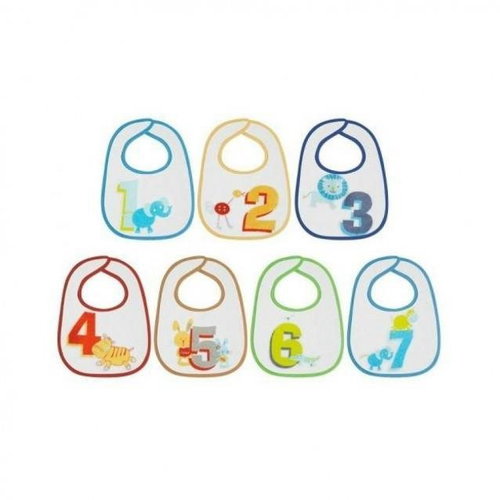 Lorelli 7 DAYS bib (7 pcs) velcro - Bib - Main image