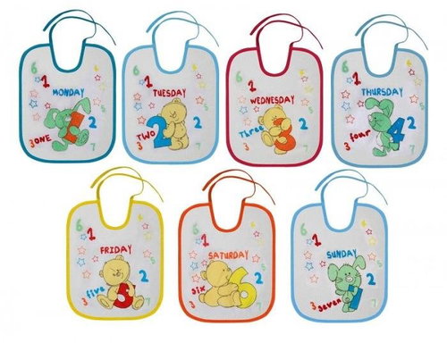 Lorelli 7 DAYS bib (7 pcs) - Bib - Main image