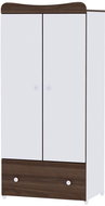 Skříň Lorelli EXCLUSIVE WHITE/WALNUT - Skříň