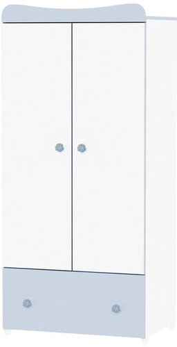 Skříň Lorelli EXCLUSIVE WHITE/BLUE - Skříň - Main image