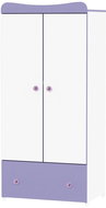 Skříň Lorelli EXCLUSIVE WHITE/VIOLET - Skříň