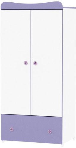 Skříň Lorelli EXCLUSIVE WHITE/VIOLET - Skříň - Main image
