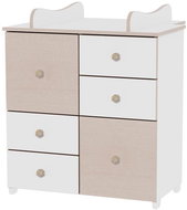 Dětská skříňka Lorelli COLOUR WHITE/OAK - Skříňka
