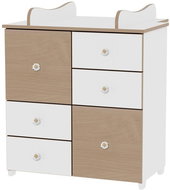 Dětská skříňka Lorelli COLOUR WHITE/BEECH - Skříňka
