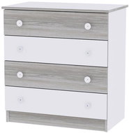 Dětská komoda Lorelli NEW WHITE/ARTWOOD - Komoda