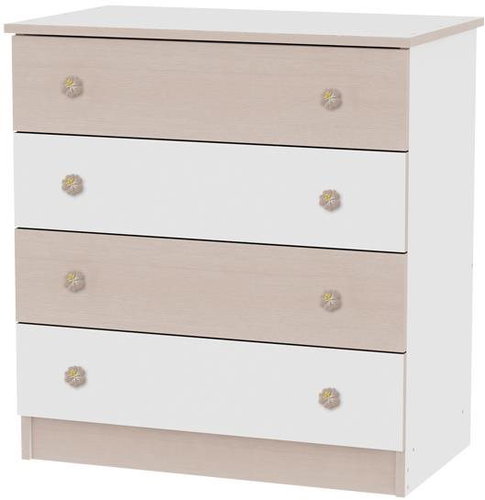 Dětská komoda Lorelli NEW WHITE/OAK - Komoda - Main image
