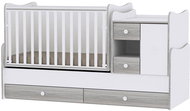 Multifunctional Cot Lorelli MINIMAX NEW 190x72CM WHITE/ARTWOOD - Cot