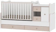 Multifunctional Cot Lorelli MINIMAX NEW 190x72CM WHITE/OAK - Cot