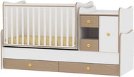 Multifunctional Cot Lorelli MINIMAX NEW 190x72CM WHITE/BEECH - Cot