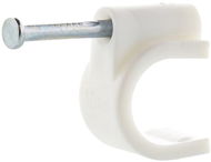 Clamp DATACOM Cable Clamp (10mm) White 100pcs - Příchytka