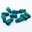 Plug for the RJ45 Plug (CAT6A, CAT7) Green (10pcs)