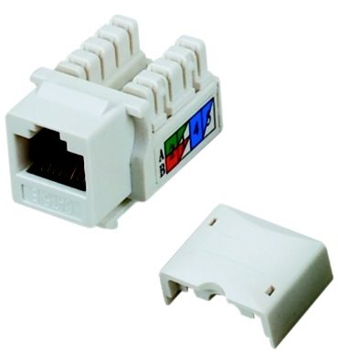 Datacom RJ45 UTP CAT5E (DUAL) MINI fehér - Keystone - Fő fotó