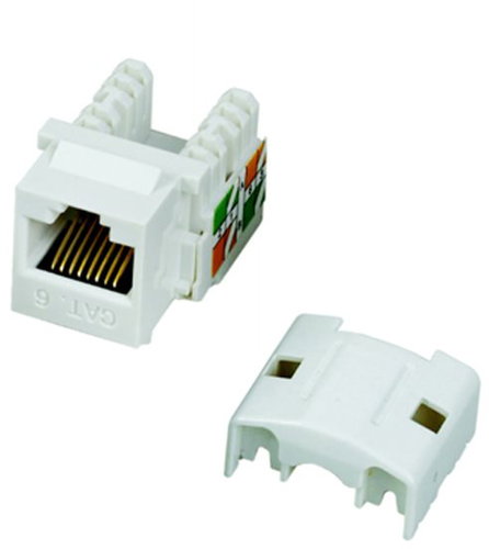 DATACOM RJ45 UTP CAT6 (DUAL) MINI fehér - Keystone - Fő fotó