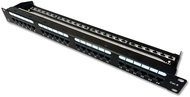 Datacom Patch panel 19" UTP 24 port CAT6 DUAL 1U BK (4x6p) VL - Patch Panel