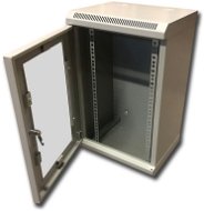 Datacom 10" 12U / 280 mm (üveges) szürke - Szerver szekrény