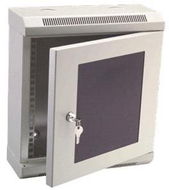 Datacom 10'' 6U / 140 mm (Glas) - grau - Verteiler