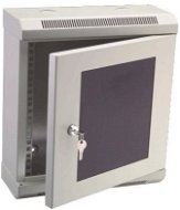 Datacom 10" 9U/140 mm (sklo) sivý - Rozvádzač