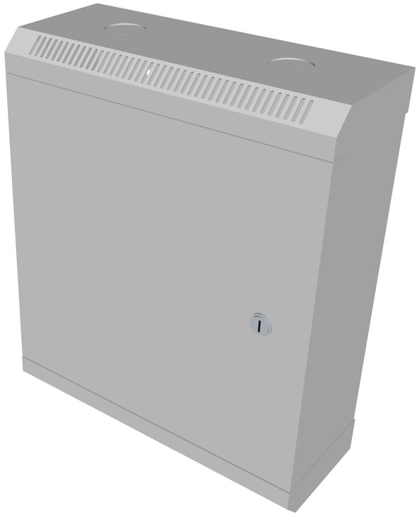 Datacom 10" 9U / 140mm, fémlemez, szürke