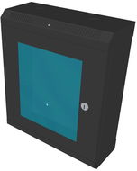 Datacom 10 " 9U/140mm (glass) black - Rack