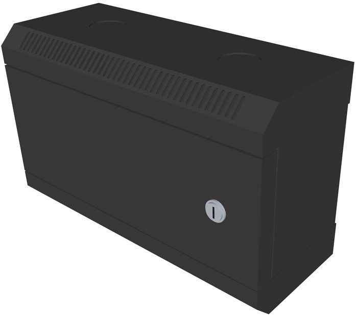 Datacom 10" 4U / 140mm, fémlemez, fekete