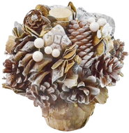 4DAVE adventní přízdoba v květináči 18cm - Christmas Decoration