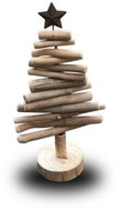 4DAVE Christmas decoration - wooden tree, 40cm - Christmas Decoration
