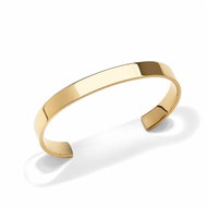 Daniel Wellington Unisex Gold Line Cuff Polished Bracelet, S, DW00401772 - Bracelet