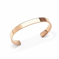 Daniel Wellington Unisex Rose Gold Line Cuff Polished Bracelet – DW00401773 - Bracelet