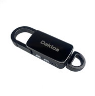 Daklos Durable dictaphone and MP3 player SPYKEY 8 GB metal with carabiner black - Voice Recorder