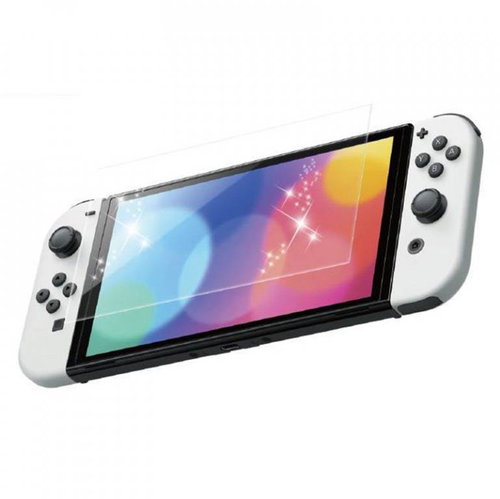 KJH Fingerprint protective tempered glass for Nintendo Switch Oled Transparent - Glass Screen Protector - Main image