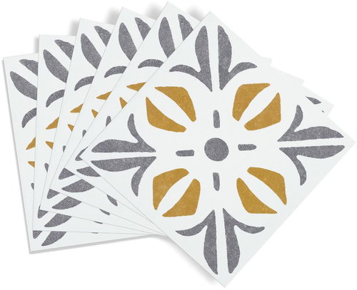 D-c-fix Self-adhesive pvc tiles Cubia gold 6 pcs - Self-Adhesive Decoration - Main image