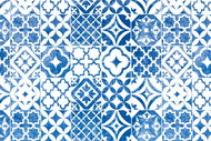D-c-fix retro white and blue mosaic - Self-Adhesive Film