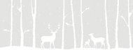 d-c-fix Christmas border for glass, roe deer - Self-Adhesive Decoration