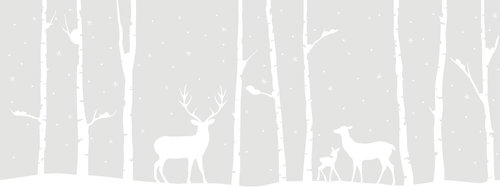 d-c-fix Christmas border for glass, roe deer - Self-Adhesive Decoration - Main image