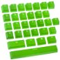 Ducky Rubber Keycap Set, 31 klávesov, Double-Shot Backlight – zelené - Náhradné klávesy
