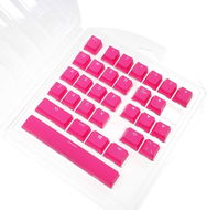 Ducky Rubber Keycap Set, 31 klávesov, Double-Shot Backlight - ružové - Náhradné klávesy