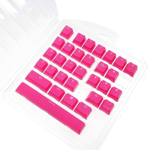 Ducky Rubber Keycap Set, 31 keys, Double-Shot Backlight - pink - Replacement Keys - Main image