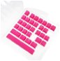 Ducky Rubber Keycap Set, 31 keys, Double-Shot Backlight - pink - Replacement Keys